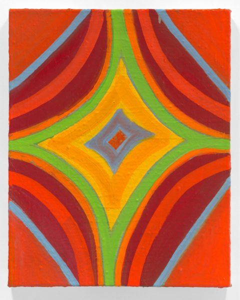 The Compass Flower, 2022, oil and alkyd resin on linen. 20 1/4 x 16 in.