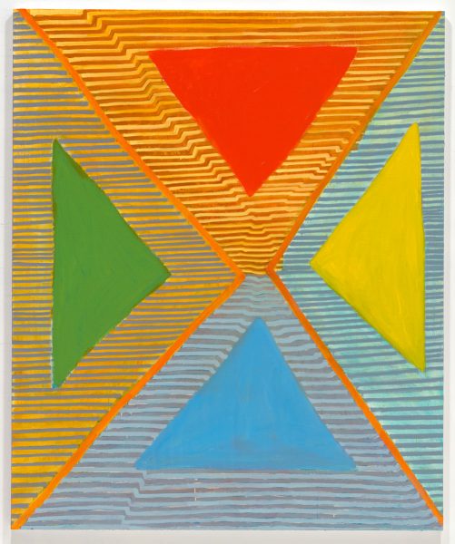 Travelers Among Mountains and Streams IV, 2022, oil and alkyd resin on linen. 87 x 72 in.