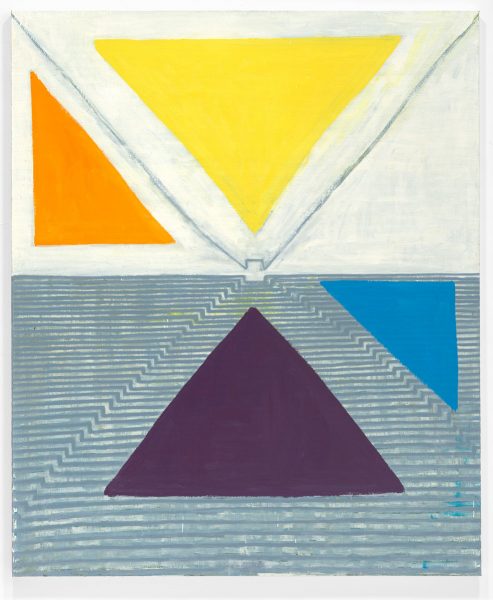 Travelers Among Mountains and Streams V, 2022, oil and alkyd resin on linen. 87 x 72 in.