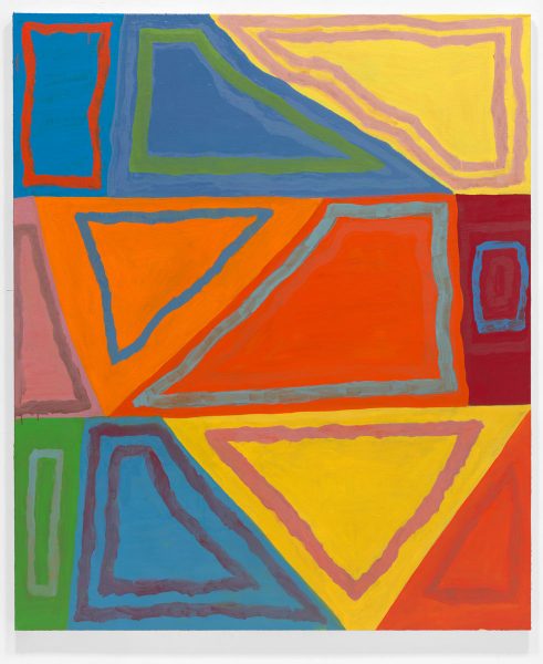 Cloud Dream Park I, 2021, oil and alkyd resin on Llnen. 87 x 72 in.