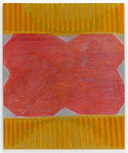 Crepuscular Rays, 2025, oil and alkyd on linen, 87 x 72 inches