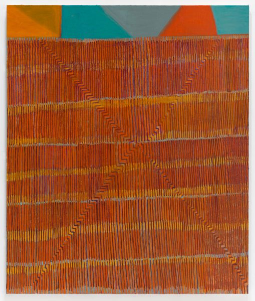 Cloud Dream Park I,2024, oil and alkyd resin on linen, 72 x 87 inches.