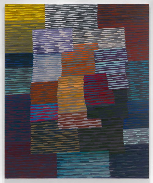 A Crack in the Sun, 2016, oil on line. 70 x 84 in.