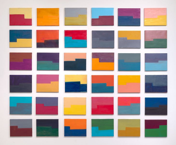 Voice Lessons, 2017, oil and alkyd resin on linen. 75 x 95 inches.