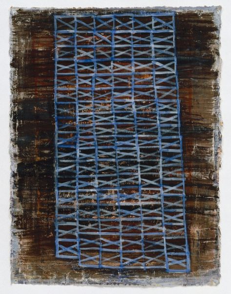 Cloud Shadow, 2002, Kemer ink and shellac on Arches paper. 30 x 22 in.