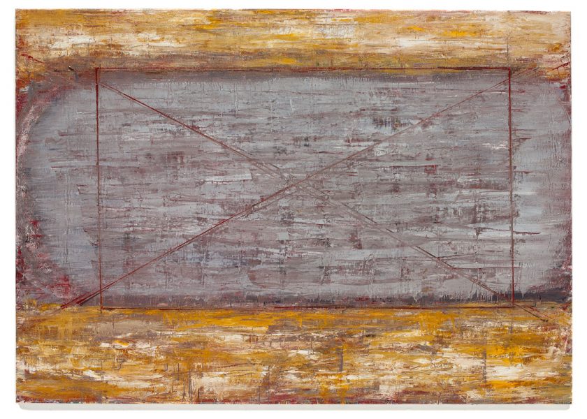 Hunter Gracchus 2002, oil and alkyd resin on linen. 58 x 82 in.