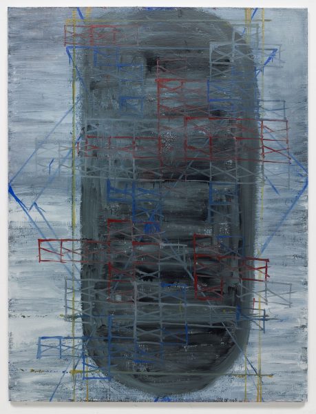 Return to Blue (for Miles Davis), 2002, oil and alkyd resin on linen. 71 x 54 in.