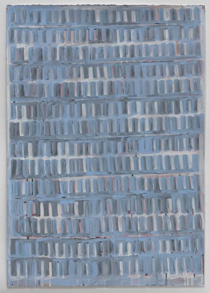 #21 (work on paper), 2013, egg tempera on hot pressed watercolor. 29 x 41.5 in.