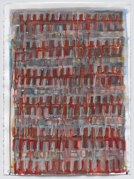 #26 (work on paper), 2013, egg tempera on arches HP. 22 x 30 in.